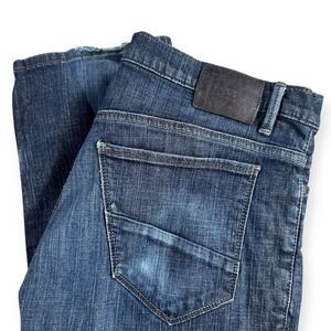 Perry Ellis Premium Denim Mens Slim Fit Dark Wash Jeans 34x34 RN 37763